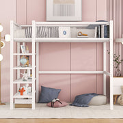 Loft Bed With 4 Tier Shelves And Storage - R&R Furniture Gallery (Fountain Valley, CA)