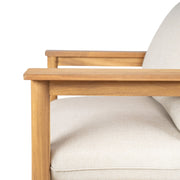 Terassi - Outdoor Lounge Chair (Set of 2) With Cushions - Beige / Light Teak - R&R Furniture Gallery (Fountain Valley, CA)