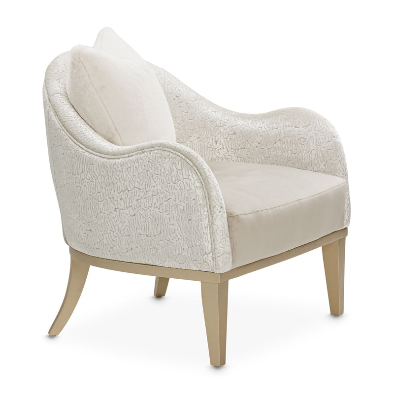 Yvette - Accent Chair - Porcini / Medium Champagne - R&R Furniture Gallery (Fountain Valley, CA)