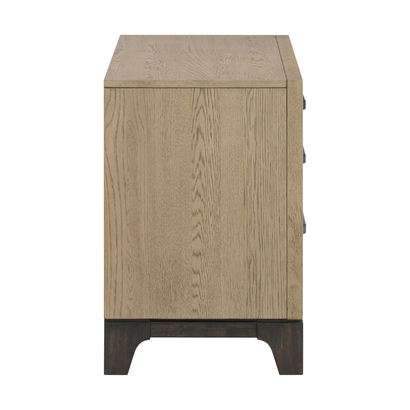 3 Drawer Nightstand With USB Charging Port - Brown - R&R Furniture Gallery (Fountain Valley, CA)