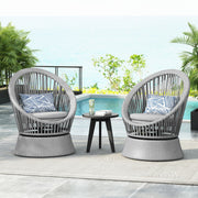 Modern Swivel Wicker Lounge Chair With Round Design - R&R Furniture Gallery (Fountain Valley, CA)