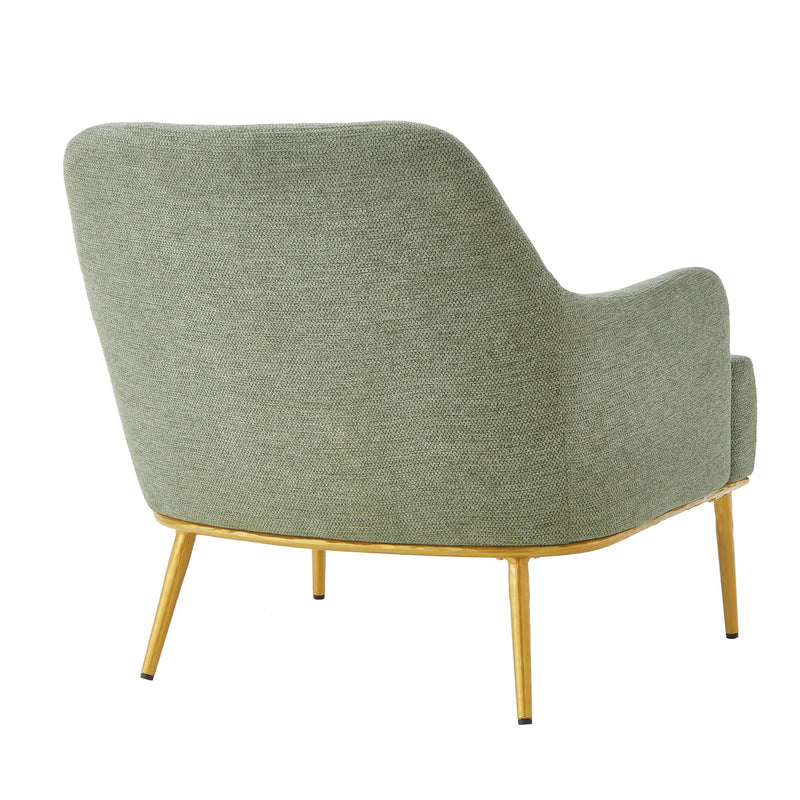 Modern Elegance Accent Chair With Curved Backrest