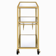 Adamsen - Serving Cart - Mirrored & Champagne - R&R Furniture Gallery (Fountain Valley, CA)