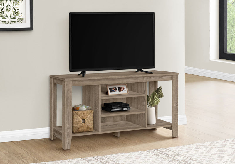 TV Stand, Console, Media Entertainment Center, Versatile Storage Shelves - R&R Furniture Gallery (Fountain Valley, CA)
