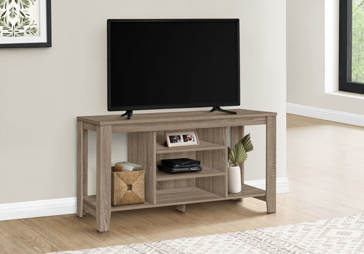 TV Stand, Console, Media Entertainment Center, Versatile Storage Shelves - R&R Furniture Gallery (Fountain Valley, CA)