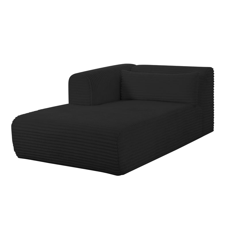 Tarra - Fluffy Oversized Corduroy Modular Chaise - R&R Furniture Gallery (Fountain Valley, CA)