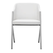 Darcy Modern White Leatherette Dining Chair (Set of 2) — view 2