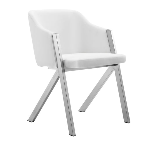 Darcy Modern White Leatherette Dining Chair (Set of 2)