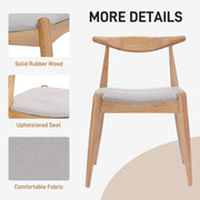 Elegant Dining Chairs With Ergonomic Backrest & Comfort Cushions (Set of 2) - R&R Furniture Gallery (Fountain Valley, CA)