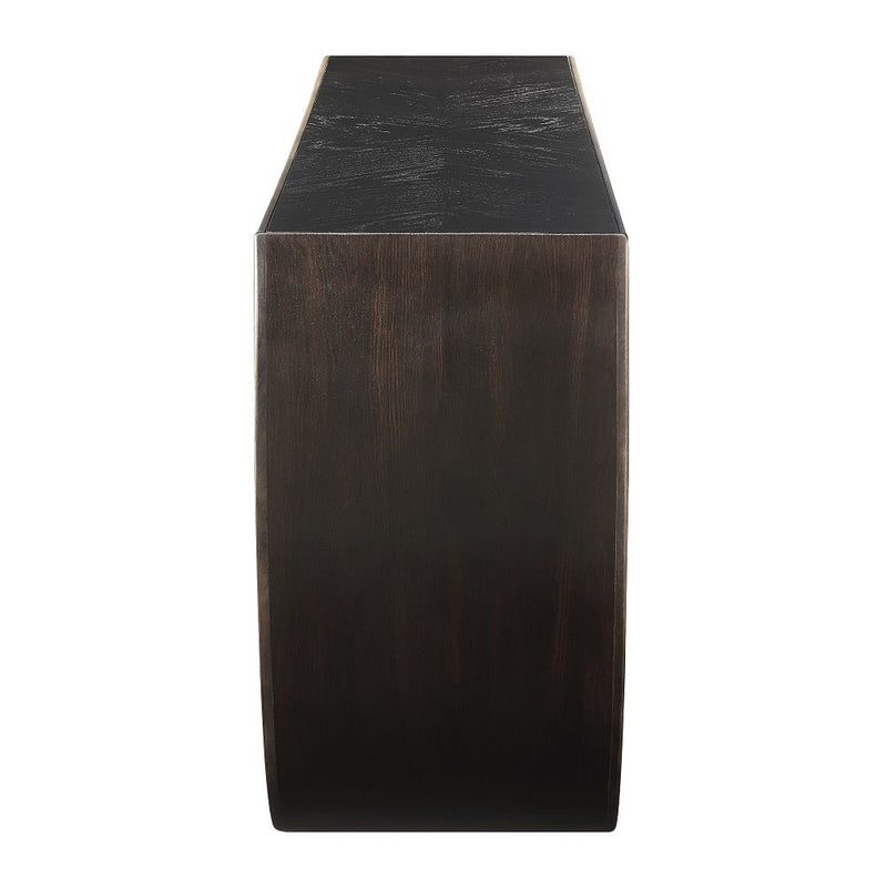 Maceo - Console Table - Black & Gold - R&R Furniture Gallery (Fountain Valley, CA)