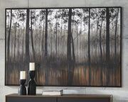 Philyra - Wall Art - Black / Orange / Silver - R&R Furniture Gallery (Fountain Valley, CA)