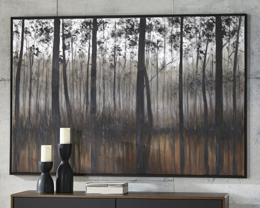 Philyra - Wall Art - Black / Orange / Silver - R&R Furniture Gallery (Fountain Valley, CA)