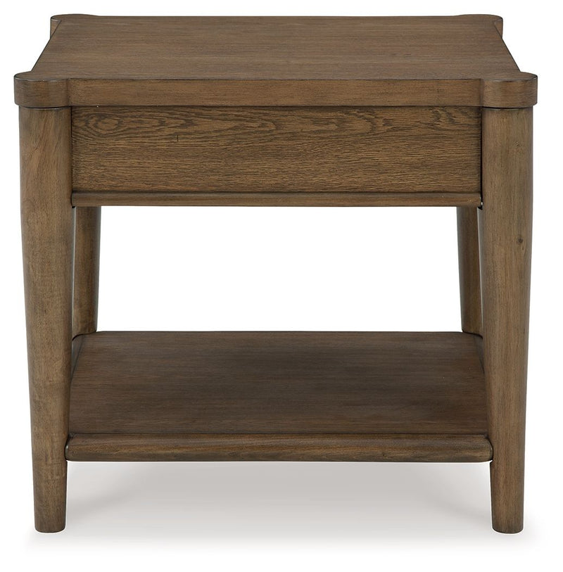 Roanhowe - Rectangular End Table - Brown - R&R Furniture Gallery (Fountain Valley, CA)