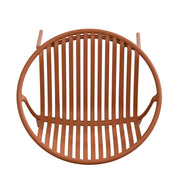 Set of two Noble House outdoor stackable chairs with breathable plastic backrests, ideal for patio or garden seating.
