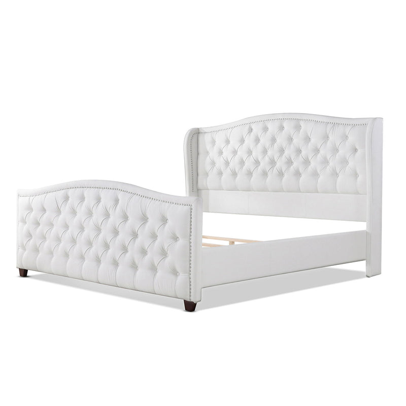 Marcella - Upholstered Shelter Headboard Bed Set - R&R Furniture Gallery (Fountain Valley, CA)