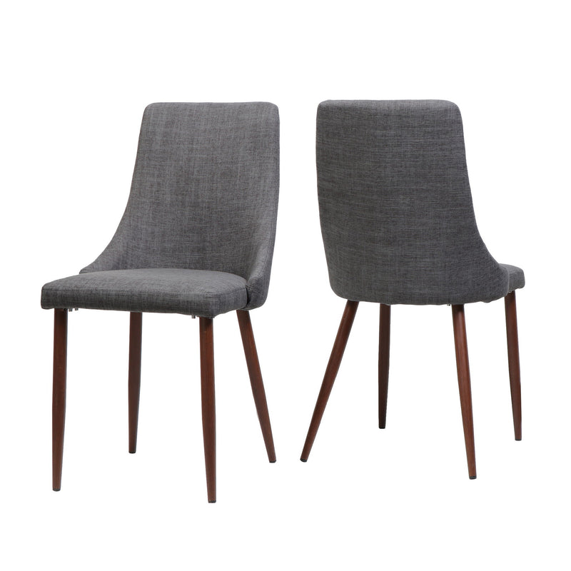 Mid Century Modern Fabric Armless Dining Chair - R&R Furniture Gallery (Fountain Valley, CA)