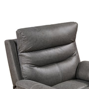 Refined Comfort Liyasi dual Okin motor swivel rocking recliner chair with infinite positions, headrest, and power function.