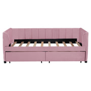 Upholstered Daybed With Ergonomic Design Backrest - R&R Furniture Gallery (Fountain Valley, CA)