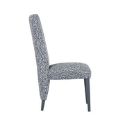 Set of two Stacey contemporary dining chairs by Global Furniture USA, featuring modern design with upholstered seats and sleek legs.