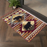 Nature's Nest - 5'3" X 7'3" Lodge Area Rug Polypropylene - Multi, Red - R&R Furniture Gallery (Fountain Valley, CA)