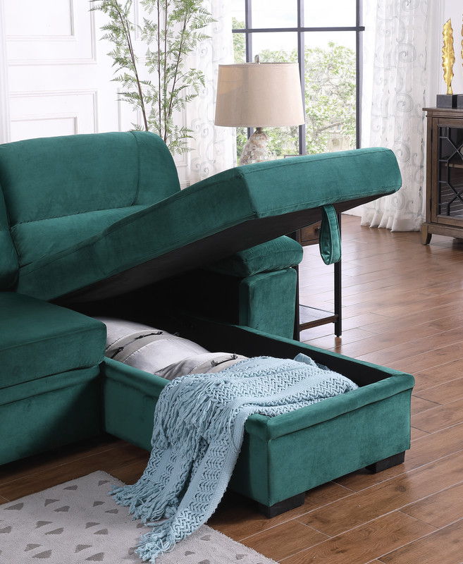 Kipling - Reversible Sleeper Sectional Sofa Chaise - R&R Furniture Gallery (Fountain Valley, CA)