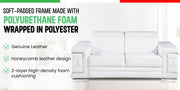 296 - Leather Sofa - R&R Furniture Gallery (Fountain Valley, CA)