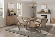Elegant Round Dining Table - R&R Furniture Gallery (Fountain Valley, CA)