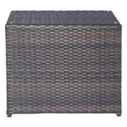 Stylish LSI Patio Furniture coffee table with a modern design, featuring a sleek wooden top and sturdy metal legs.