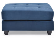 Contemporary upholstered ottoman by Glory Furniture with plush fabric and modern design, ideal for living room decor.