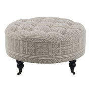 Upendo - Ottoman With Caster - Pattern Fabric - R&R Furniture Gallery (Fountain Valley, CA)