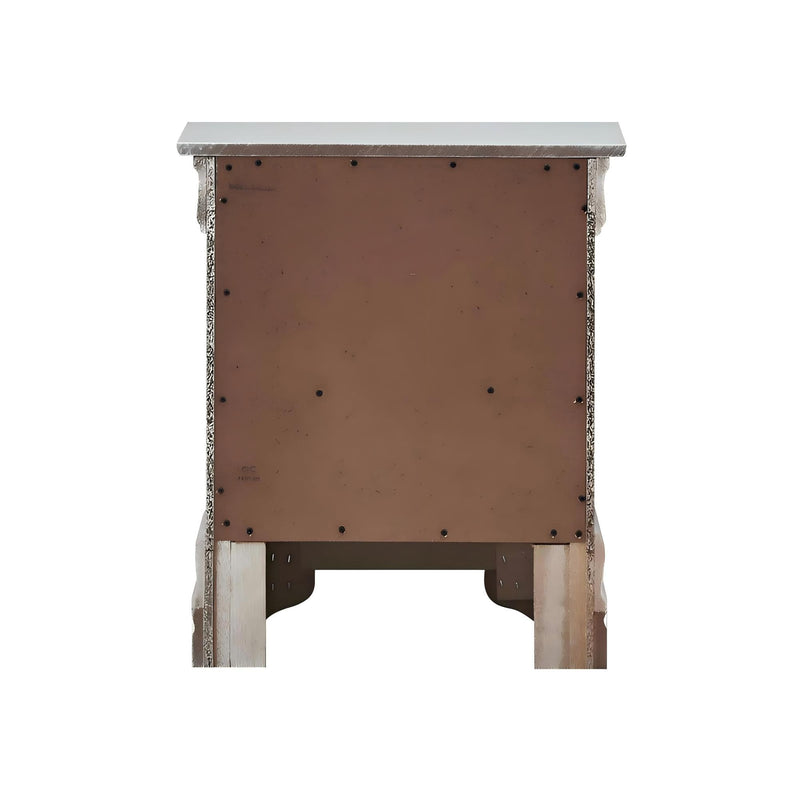 Glory Furniture Verona accent nightstand with a sleek wood finish and modern design, featuring a single drawer and open shelf.