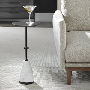 Kincaid - Metal Drink Table - White