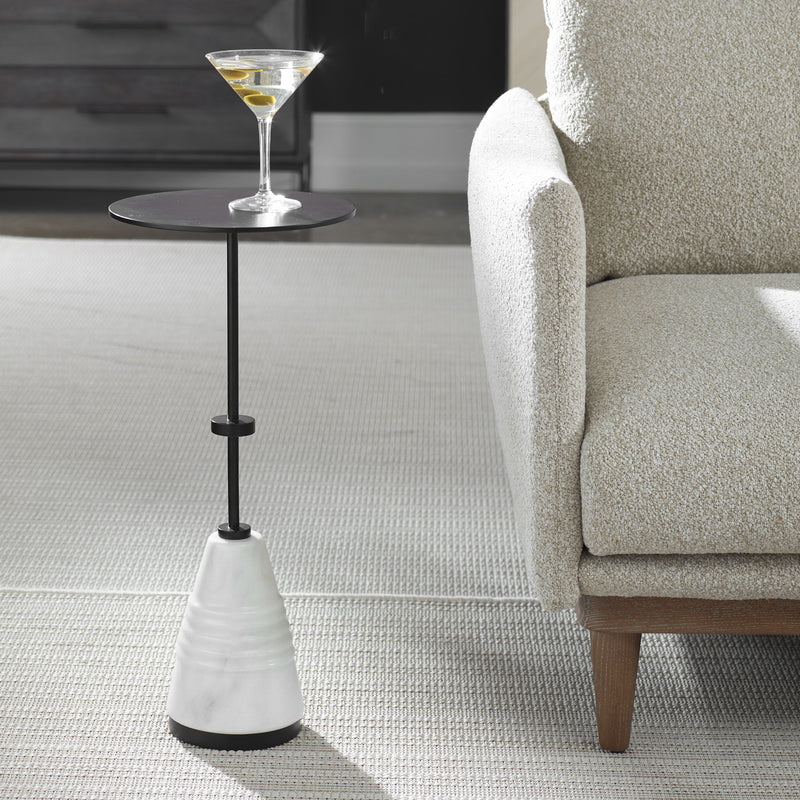 Kincaid - Metal Drink Table - White