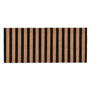 Doormats - Striped Doormat - Black / Natural - R&R Furniture Gallery (Fountain Valley, CA)