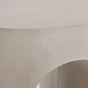 Outdoor Round With U Shape Side Table - Light Gray - R&R Furniture Gallery (Fountain Valley, CA)