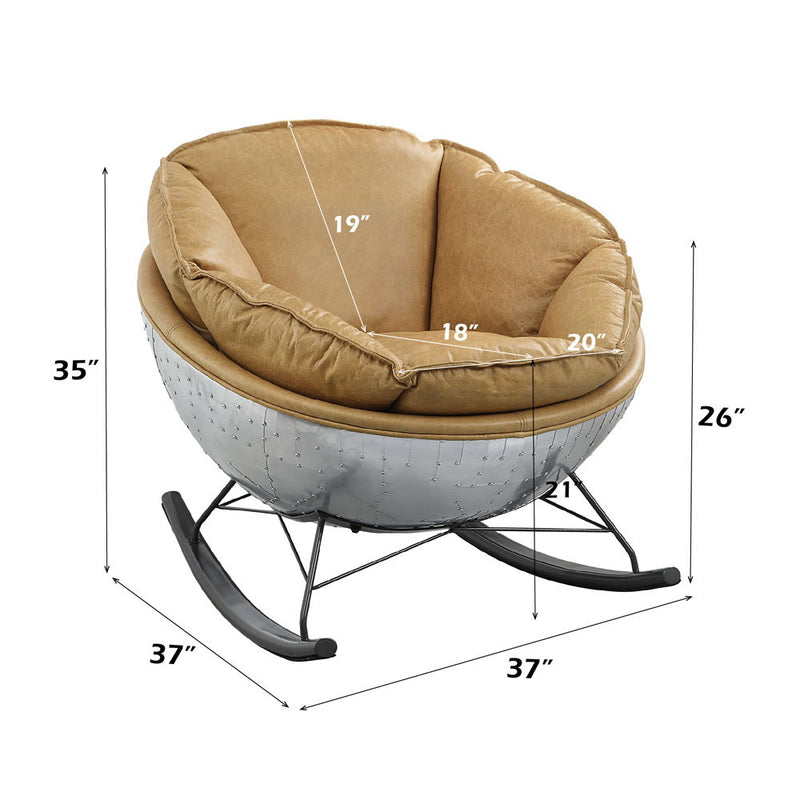 Pippin - Accent Chair - Morocco Top Grain Leather - R&R Furniture Gallery (Fountain Valley, CA)