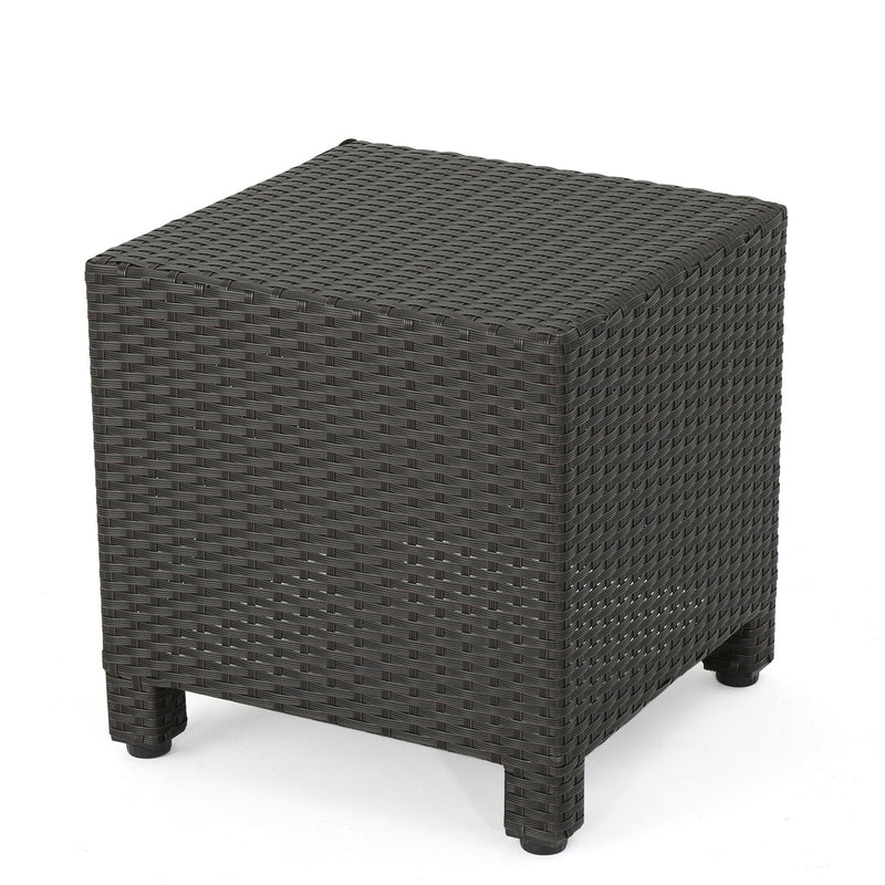 Noble House minimalist accent side table with a sleek design, featuring a smooth surface and modern style.