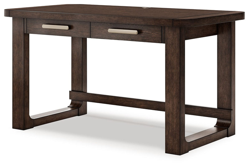 Breckington - Home Office Desk - Dark Brown - R&R Furniture Gallery (Fountain Valley, CA)
