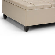 Harrison - Upholstered Coffee Table Storage Ottoman - R&R Furniture Gallery (Fountain Valley, CA)