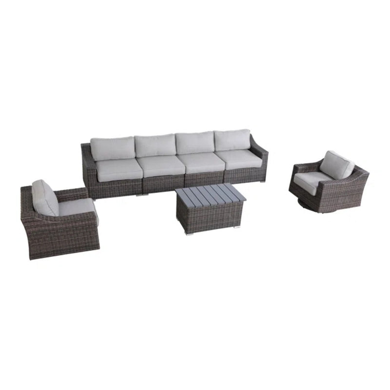 Stylish Sofa Seating Group With Cushions Perfect For Outdoor Gatherings - R&R Furniture Gallery (Fountain Valley, CA)
