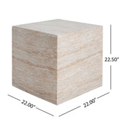 Outdoor / Indoor Square Lightweight Side Table - R&R Furniture Gallery (Fountain Valley, CA)