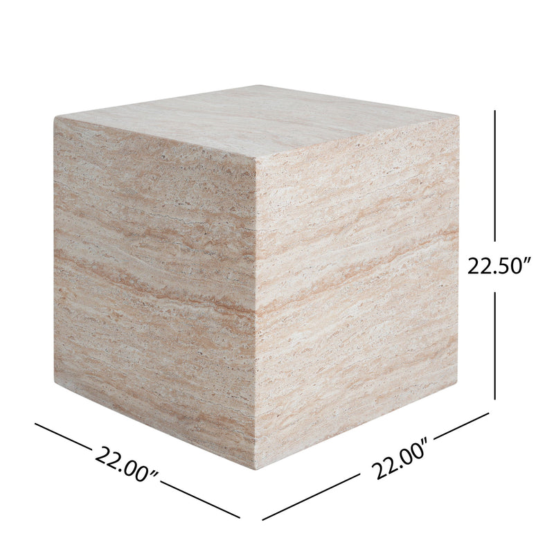 Outdoor / Indoor Square Lightweight Side Table - R&R Furniture Gallery (Fountain Valley, CA)