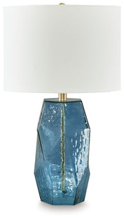 Tallow - Glass Table Lamp - Blue - R&R Furniture Gallery (Fountain Valley, CA)
