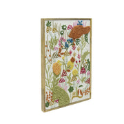 TOV Furniture Muro "Forage" embroidered wall art, decorative wall decor with intricate embroidery design on fabric background.