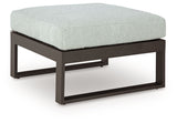 Beachloft - Ottoman With Cushion - Black / Gray - R&R Furniture Gallery (Fountain Valley, CA)