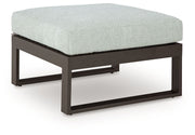 Beachloft - Ottoman With Cushion - Black / Gray - R&R Furniture Gallery (Fountain Valley, CA)