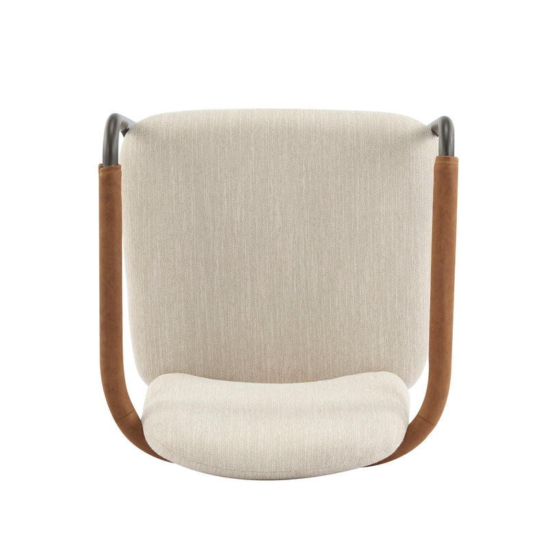 Modern Dining Chair Set With Durable Iron Frame And Comfortable Fabric Upholstery - R&R Furniture Gallery (Fountain Valley, CA)