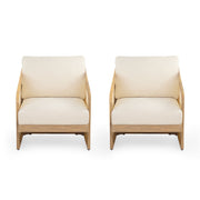 Royal - Wood Textilene Club Chair - R&R Furniture Gallery (Fountain Valley, CA)