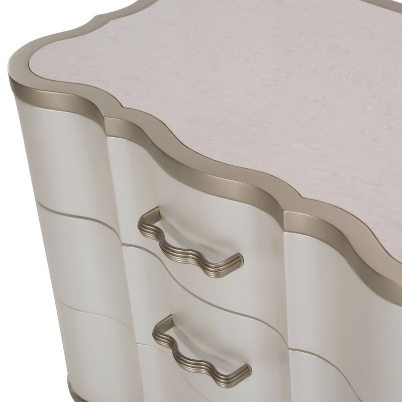 London Place - Nightstand - Creamy Pearl - R&R Furniture Gallery (Fountain Valley, CA)
