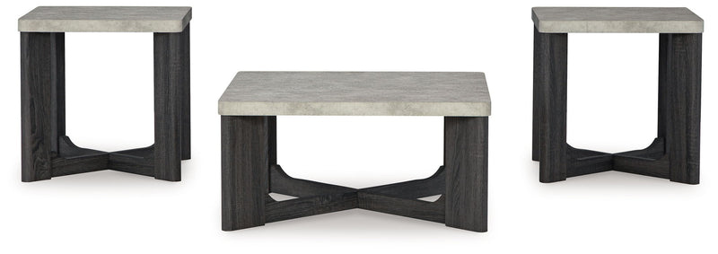 Sharstorm - Occasional Table Set (Set of 3) - Two-tone Gray - R&R Furniture Gallery (Fountain Valley, CA)